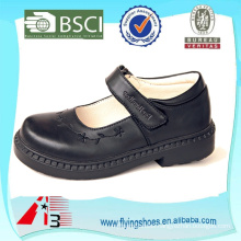 factory customize leather pu school uniform shoes